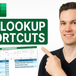 Excel Alt+MV VLOOKUP shortcut demo