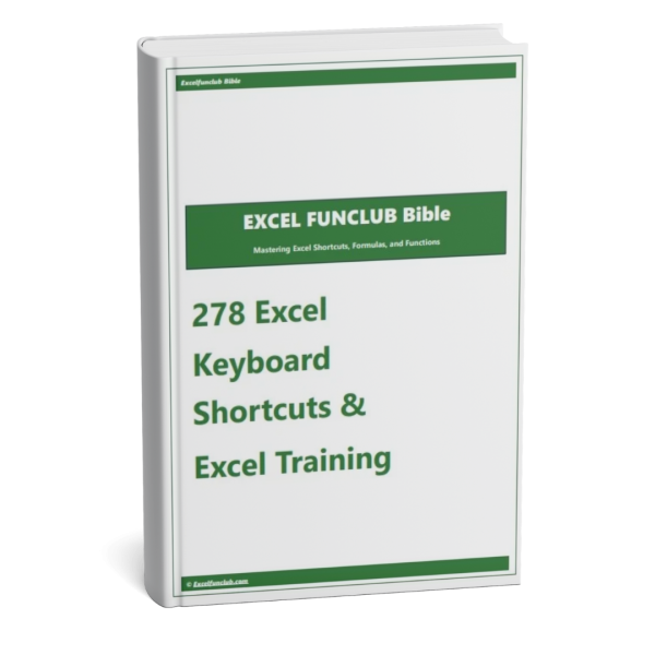 Excel shortcuts eBook