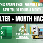 Filter and month formula in excel
