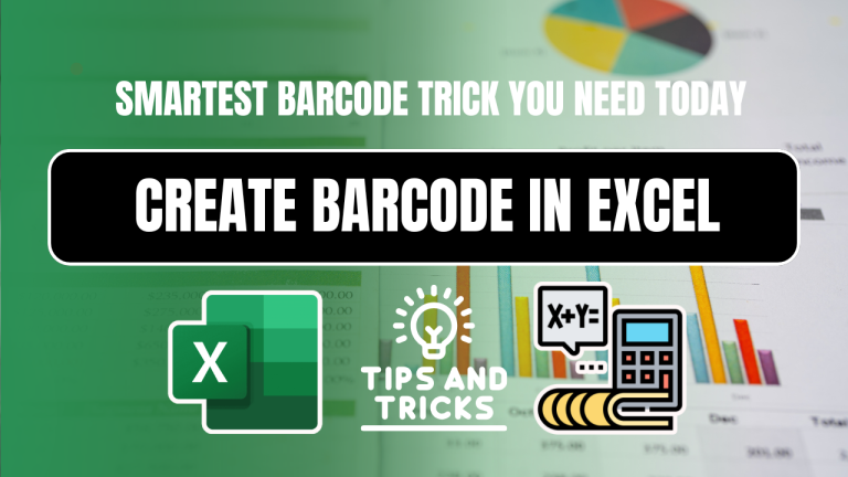 Create Barcodes in Excel